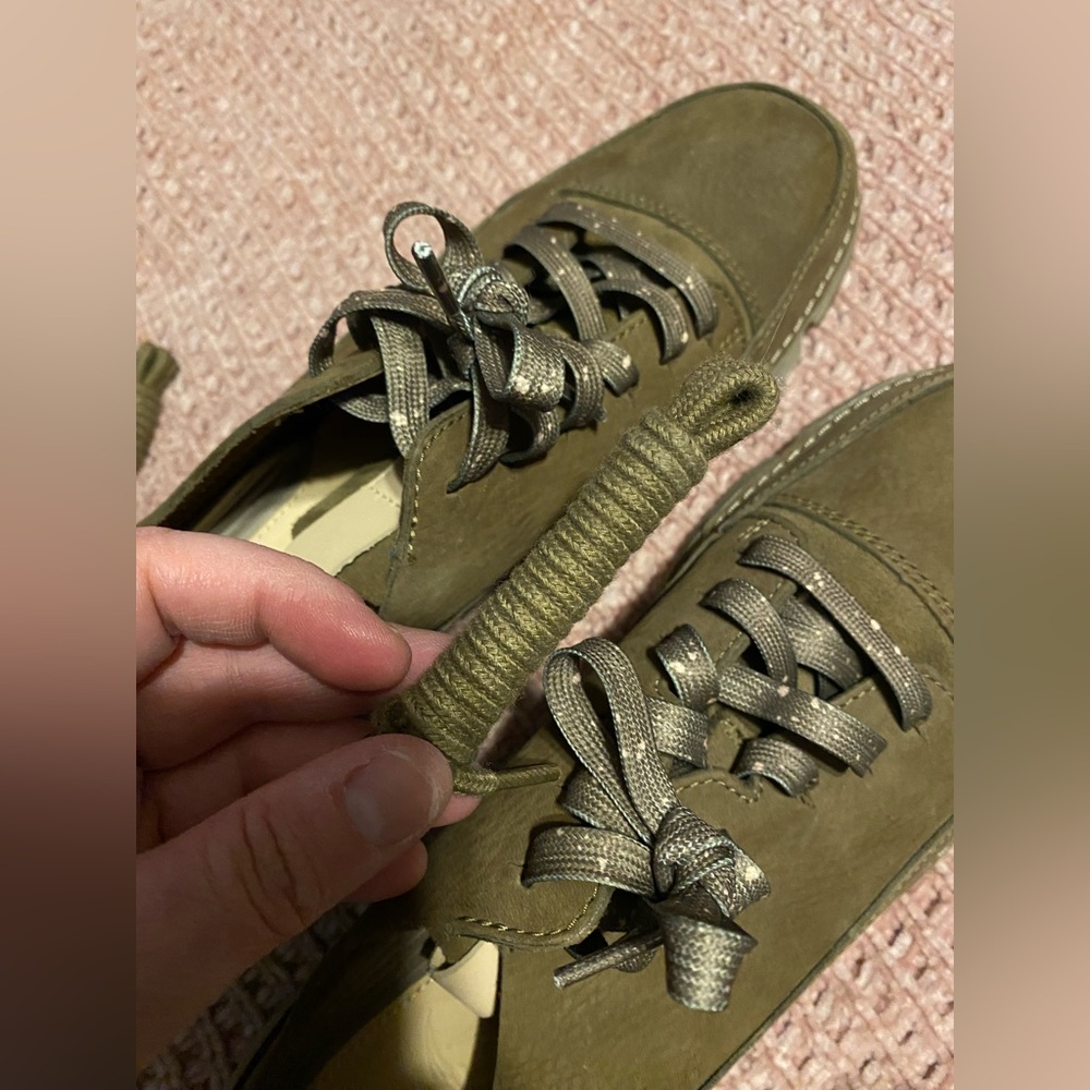 Clarks Olive Green Women’s Sneakers - Picture 7 of 10